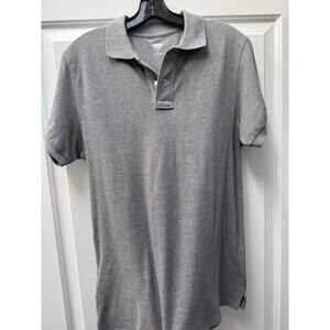 Old Navy Polo‎ Shirt Men’s Size Small Short Sleeve Collared Gray 100% Cotton